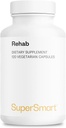 Superpametni - Rehab (Napredna Formula) - s Kudzu, Silymarin, Ginger Root, Benfotiamin - All-in-1 dodatek 
