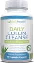 Dnevno čiščenje Colon 700mg Vse naravne Formula 10 Zelišča, Fiber, Alfalfa, Aloe Vera, Rhubarb, Gentian, Buckthorn, Goldenseal, Lactobacillus acidophilus 60 Zelenjavne kapsule (dva 15 dan čiščenje kompleti)