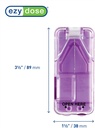 Ezy odmerek tablete Cutter in Splitter z Dispenser, cuts tablete, vitamini, tablete, nerjaveče jeklo rezilo, potovanja Sized, barve maj Vary (Pack z 2)