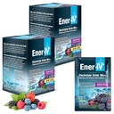 Ener-IV mešanica elektrolitskih pijač – elektrolitski paketi v prahu, Hydration Powder Drink, Hydrate Liquid Mix, nizkosladkorna rehidracija za ženske in moške – mešana jagoda, 24 števk