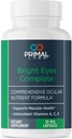 Primal Health Bright Eyes complete - Okular & Macular Health - Clear Vision - Lutein & Zeaksantin Formula - Zdrav vid - Olajša očesni sev iz modre svetlobe - prehranska dopolnila - 30 kapsul