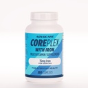 AdvoCare CorePlex z železom - multivitaminski z vitaminom A, B-6, B-12, C & E - vključuje tudi tiamin, folno kislino in magnezij - 180 kapsul