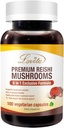 Lovita Gobe dopolnilo, 8 v 1 Gobe kompleks, Levje Mane, Cordyceps CS-4, Reishi Spores, Turčija Tail, Maitake, za naravno energijo, podporo spomina in imunske podpore. 100 veganskih kapsul