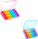 Asprink Pink in Blue tablete Organizator 3 krat na dan - tedenske tablete Box 3 krat na dan - Dnevne tablete Box 7 dan Medicine Organizator, velike tablete primeru tablete Box 3 krat na dan, potovalne tablete Organizator