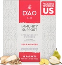Podpora D’AO Labs Immunity - Immunity Boost - Šumeča Immunity Support Powder - Yu Ping Feng San Tradicionalni kitajski zeliščni - šumeči prah z Pear-Ginger Flavor - 15 Posamezne storitve