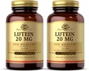 Solgar Lutein 20 mg, 60 Softgels (paket z 2) - Podpira zdravje oči - pomaga filtrirati modro svetlobo - vsebuje FloraGLO Lutein - Non-GMO, Gluten Free, Dairy Free - 120 skupaj Serving