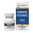 Superior Source Kromov pikolinat - dopolnilna formula podpira zdravo presnovo sladkorja - 500 mcg, 50 Instant Dissolve tablete