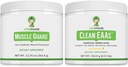 VitaMonk Muscle Guard & Clean EAA Bundele, HMB, EAA, Vitamin D, Magnezij, 9 Esencialne aminokisline za rast mišic, regeneracijo in zmogljivost, limonada aroma, brez umetnih sladil