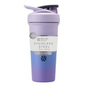BlenderBottle Sport Sleek Insulated Stainless Shaker Steklenica z žico Whisk, 25-Ounce, Lavender Ombre – Beljakovine Shake & Hidracija za športnike & Fitness navdušenci, enostavno mešanje, Slim Easy to Hold, ohranja pijače hladno, Zaklenjeno Lid