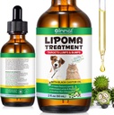 Zdravljenje z lipomom Ciljna zaščita za pse Lumps in Bumps 2 fl.oz, Lipom Zdravljenje psov Mačke, Mehko maščobne lumps & Bumps, Castor olje za hišne živali, Dopolnila Lipoma zmanjšanje, Imunska podpora