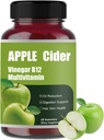 Jabolčni mošt Gummy-Apple Cider Vinegar B12 Multivitamin, naravni jabolčni kis - Vinagre de Sidra de Manzana Gomitas - Vegan & Gluten-free - 60 Gummies (1)