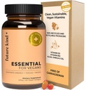 Future Kind Multivitamini - Steklena steklenica & Izdelano za Vegane z Omega 3 DHA, EPA, Vitamin B12 & D3 za energijo, Focus, & Mood (60 Softgels)