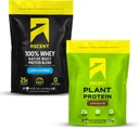 Vzpon Whey + Rastline Beljakovine v prahu - nearomatizirani 2 lb in čokolada 18 Serving