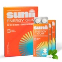 SUNII ENERGY GUM - Novi hitro povečanje energije in fokus - 50mg Caffeine Gum -Vitamini B6 & B12, Taurin, Vegan, Brez sladkorja, Zero Calorie, Svež okus mete - hitreje kot žveči, pijače, Gel in tablete (24kos)