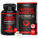 Fadogia Agrestis in Tongkat Ali dopolnilna mešanica zmogljivosti - (120 kapsul) - Največja moč - pogon, atletska zmogljivost in mišična masa - Gluten Free, Non-GMO, Veganske kapsule - ZDA Made
