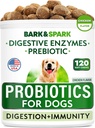 BARK&SPARK pasji probiotični žveči - plin, diareja, alergije - encimi + prebiotiki - žvečljiva fiber - digestija, imuniteta - ZDA Made - 90 Ct - piščanec