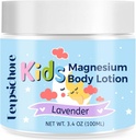 Magnezij losjon za otroke Sleep & Calm: Naravna nočna losjon Sprostitev in lajšanje stresa - Topična magnezijeva krema s karitejevim maslom, vitaminom E - za dojenčke, malčke in mlajše