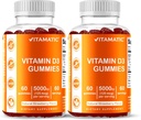 Vitamatski vitamin D3 Gummies – 5000 i.e. na Gummy 