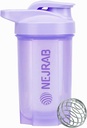 Steklenica Protein Shaker – Kot nalašč za kavo, Protein Powder – 16 Oz – za gimnastiko z mešalno žogo – Pokal za stresanje beljakovin (Purpel)
