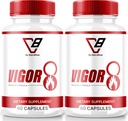 NutraRize (2 paket) Vigor 8 za moške, Vigor 8 Tablete moški izboljšanje Formula, Vigor Osem dopolnilnih kapsul Test Boost, Vigor8 Stamina Booster Reviews Horny Goat Weed Tongkat Ali (120 kapsul)