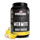 DownRange Mermite Whey Protein Powder, Post Workout Muscle Recovery and Energy Support, Drink Mix dodatek z 20g Whey Protein, 9g aminokisline, 30 Servings (Banana)