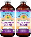 Lily Desert Organic Aloe Vera Juice, notranji file, 16 Fluid Ounce (Pack z 2)
