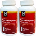 Član je Mark 500mg ekstra moč acetataminofen MegaSize 2Pack (600 Število vsak) 7hm2Dcs