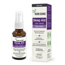 Pomoč za spanje, tekoči melatonin, naravna zelišča, miren, miren, oralni pršilo, 1 oz, brez zdravil, 60 postrežbe
