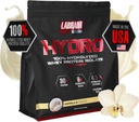 LABRADA Hydro 100% čisti hidrolizirani izolat sirotkinih beljakovin v prahu, laktoza brez, glutamin, najhitrejša sirotka na voljo, takojšnja mešanica, okus 48 Serving 4lb (Vanilja)