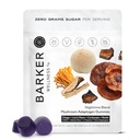 Barker Wellness nočna goba Adaptogen Gumies – Vegan, Sugar-free Funkcionalne gobe Gumies z Reishi, Levje Mane, Chaga, Cordyceps in Adaptogeni – Non-GMO, 60 Število