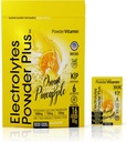 PrašekVitamin Elektroliti v prahu Plus, Keto, pomarančni Ananas, brez sladkorja, roza himalajska sol, 1000mg kalij, 120mg kalcij, 120mg magnezij, ne-GMO, nič kalorij, (16 hidracijski paketi)