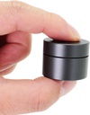 Prenosna dnevna tableta primeru, težka dajatev Aluminijasta zlitina okrogle tablete Box, vodoodporne tablete Organizator, Pocket Purse Medicine Vitamin Imetnik EDC kontejner za zunanji kamp dela