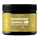 VINATURA Berberine 1500 mg - Berberine dodatek s Ceylon Cinamon, Max Potency Berberine HCL - 90 kapsul