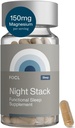 FOCL Restiful Night Magnezij Sleep Supplement - Naravna pomoč za spanje, Melatonin Free, Brez Grogginiess, Calm - Magnezij Dodatek za restorativno spanje z Ashwagandha - Vegan, Non GSO, Cruelty Free