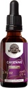 Zemeljska ljubezen - Kajenski alkohol brez zeliščnega ekstrakta Tinktura, superkoncentrirana Cayenne (Capsicum annuum) Posušena paprika (2 Fl Oz)