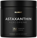 Astaksantin 24mg + likopen 50mg Klinična moč Karotenoidi Kožna dopolnilo w. 100% Naravno iz MicroAlgae - Najboljši astaksantin dopolnila za zdravje kože in pigmentiranje - Astaksantina