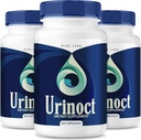 Rize labs (3 Pack) Urinoct prostate dodatek, Urinoct Bladder Health, Advanced Urinoct Prostate Function Formula, Urinoc Organic Herbal Mešanica pregledi, Urinoct prostate Flush za pretok (180 Kapsule)