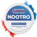 Nootro energijske vrečke s kofeinom, nootropnimi vrečkami, 40 mg naravnega kofeina, vitamin B6, magnezij, brez sladkorja, brez nikotinskih vrečk, brez tobaka, 20 vrečk na pločevinko, 1 paket (Bull Rush)