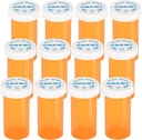 Plastične tablete tablete tablete z otroškimi Resistant Caps - Potisnite navzdol in obrat - Predpis Viala, Medicine Container, Pill Primeri Dispenser Organizatorji (12pcs, 30 Dram)