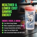 Gamer Supps, GG Energy Red Raspberry (100 strežbi) - Keto prijazno Gaming Energija in nootropna mešanica, Sugar Free + Organic Caffeine + Vitamini, Powder Drink