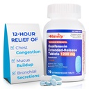 Time-CAP LABS, INC. Pravočasno Guaifenesin 1200 mg razširjene tablete za sproščanje - pričakovana sluz Relief in prezasedenost prsi za odrasle - traja do 12 ur - 70 števk