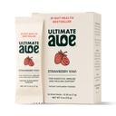 Ultimate Aloe Powder – Jagoda Kiwi Flavor, Podpira Prebavno zdravje, Imunski sistem in normalno zdravljenje, Aloe v prijetnih paketih prahu, 16 Paketi, Gluten-free, Vegan, Ne-GMO
