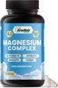 GreeNatr Magnezij Complex Supplement - Magnezij dopolnila z glicinatom, citratom, malatom in oksidom - Magnezijeve tablete za digescijo, spanje, zdravje srca, & energijo - Magnezij Vitamini 120 Štetje
