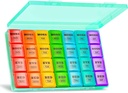 XL velike tedenske tablete Organizator 4 krat na dan, 7-dnevne tablete škatle in organizator AM PM, velike dele tablete primeru, mesečni zdravila organizator 28 dni Dispenser za ribje olje