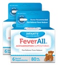 Feverall Infant Acetaminofen Suppositories 6 Rectal Suppositories 80mg vsak bolečina Reliever / Fever Reducer. Paraben brezplačno, brez umetnih barv ali drugih konzervansov. Starosti 636 mesecev. Vrednost 3 Pack.
