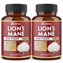 Zolotus 2 Pakiranja 90 Kapsule Levi Mane Gobe dopolnilo, 6 mesecev oskrbo s Cordeyceps, Reishi, Ashwagandha, Fokus, Spomin in podporo možganov, Imunska podpora, Energijske tablete