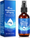 Čisto magnezijevo olje Spray, Organic Magnezij Spray za noge, Topical Magnezij Spray Steklena steklenica, Nurish Koža, Alleviate izguba las, Unclog Pores, 2 fl oz