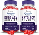(2 Pack) Ketocalm Nutrition Keto ACV Gummies Napredno Formula 1000MG Keto Calm Nutrition Keto Gummies Apple Cider Vinegar Oblikovan z Granit Beet Juice v prahu B12 Vegan Non GSO 120 Gummies