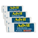 Advil Pain Reliever in Fever Reducer, Pain Relief Medicine z Ibuprofen 200mg za glavobol, Backache, Menstrualne bolečine in lajšanje bolečine v sklepih - 10 Obložene tablete (Pack od 4)